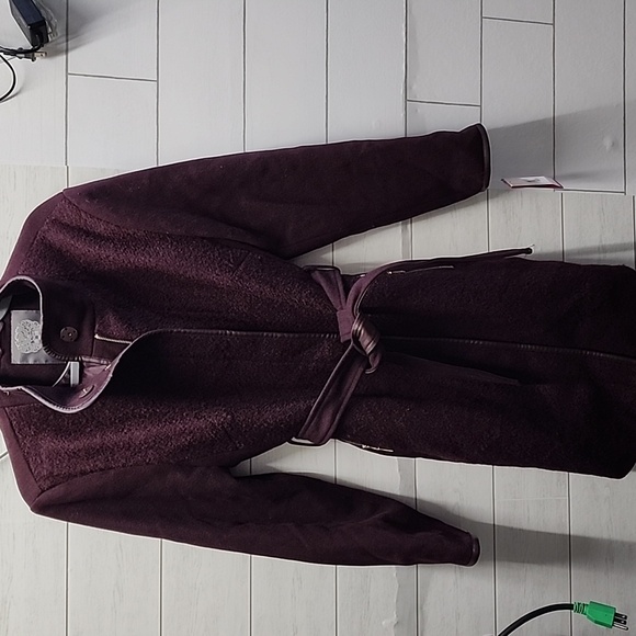 NWT Vince Camuto Deep Purple Teddy Jacket - Picture 1 of 8